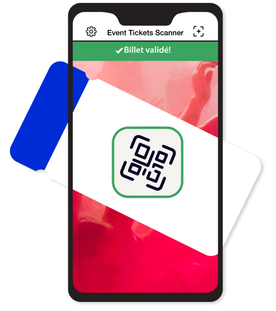 Application Event ticket Scanner pour contrôler l'accès des participants à l'entrée des événements